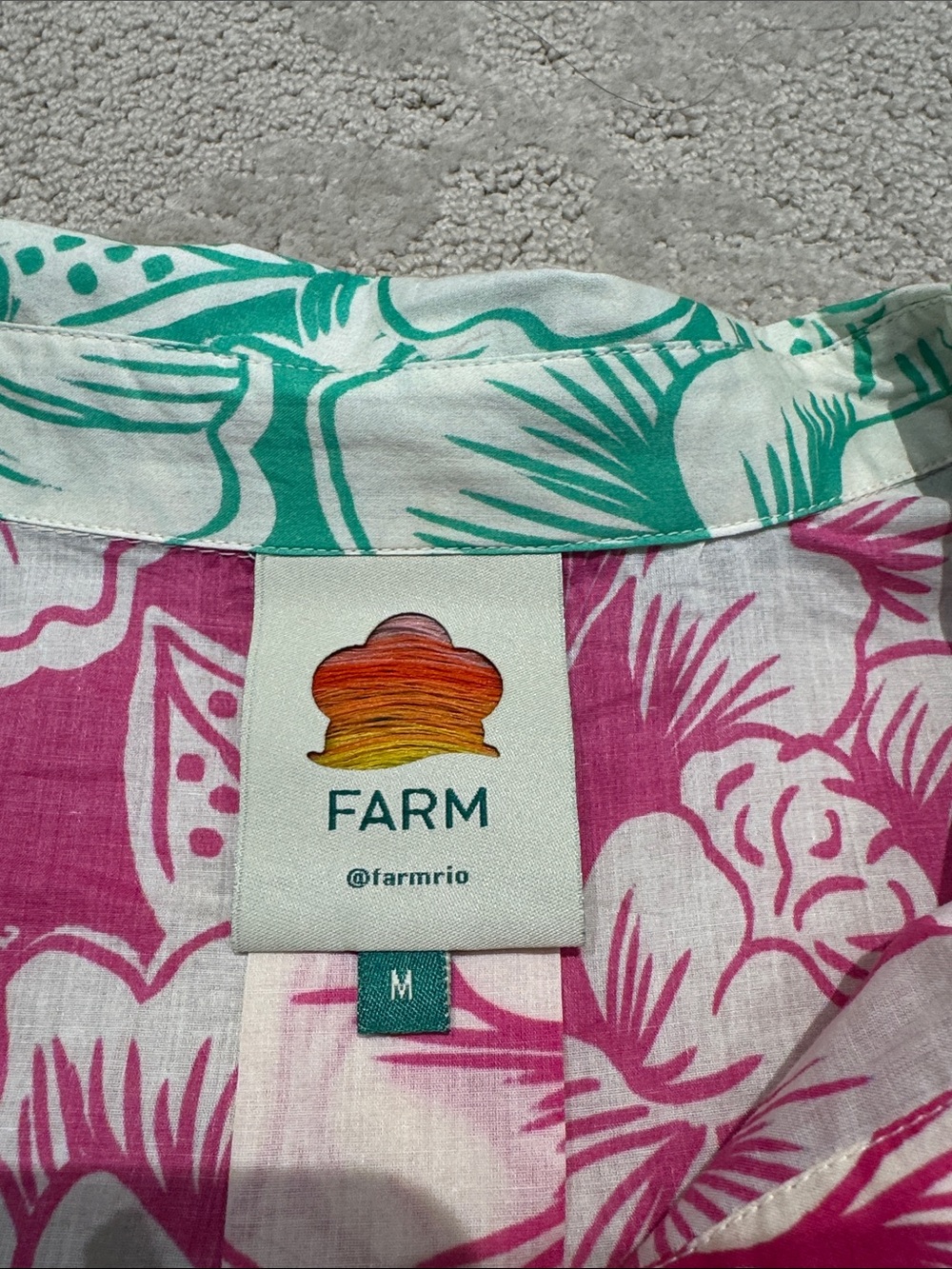 FARM Rio' Multicolor Floral Panel Button-Up Top - Picture 3 of 3